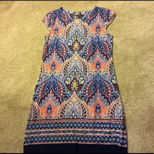 Printed Shift Dress